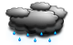 Overcast with light rain Overcast with light rain