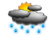 Mostly cloudy with a chance of a shower Mostly cloudy with a chance of a shower